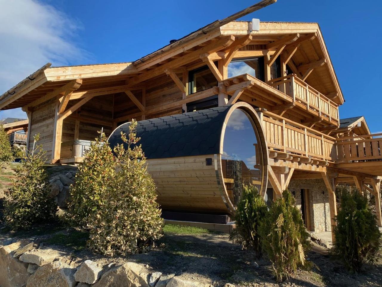 Chalet Aguila - Jacuzzi Et Sauna Panoramique - Construit En 2023 Bolquere Pyrenees 2000 Eksteriør bilde